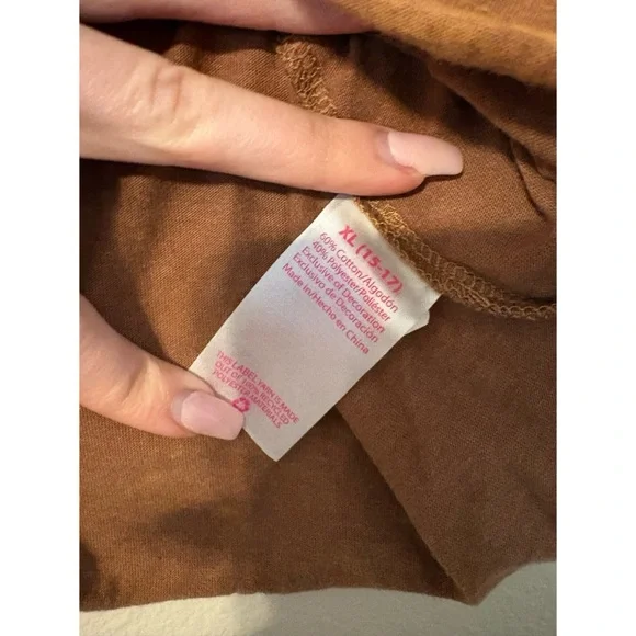 No Boundaries | Burnt Orange Brown Graphic Tee with Distressed Desert Print - Picture 6 of 7